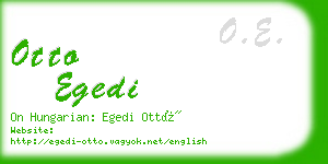 otto egedi business card